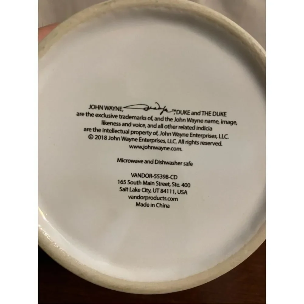 John Wayne coffee cup
